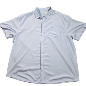 Tommy Bahama Shirt Mens 3XL Blue Coconut Point IslandZone Short Sleeve Casual